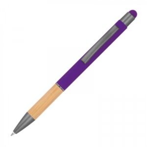 Metal soft touch touch pen BRYGIDA violet