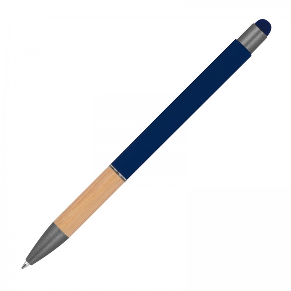 Metal soft touch touch pen BRYGIDA navy blue - Image 4