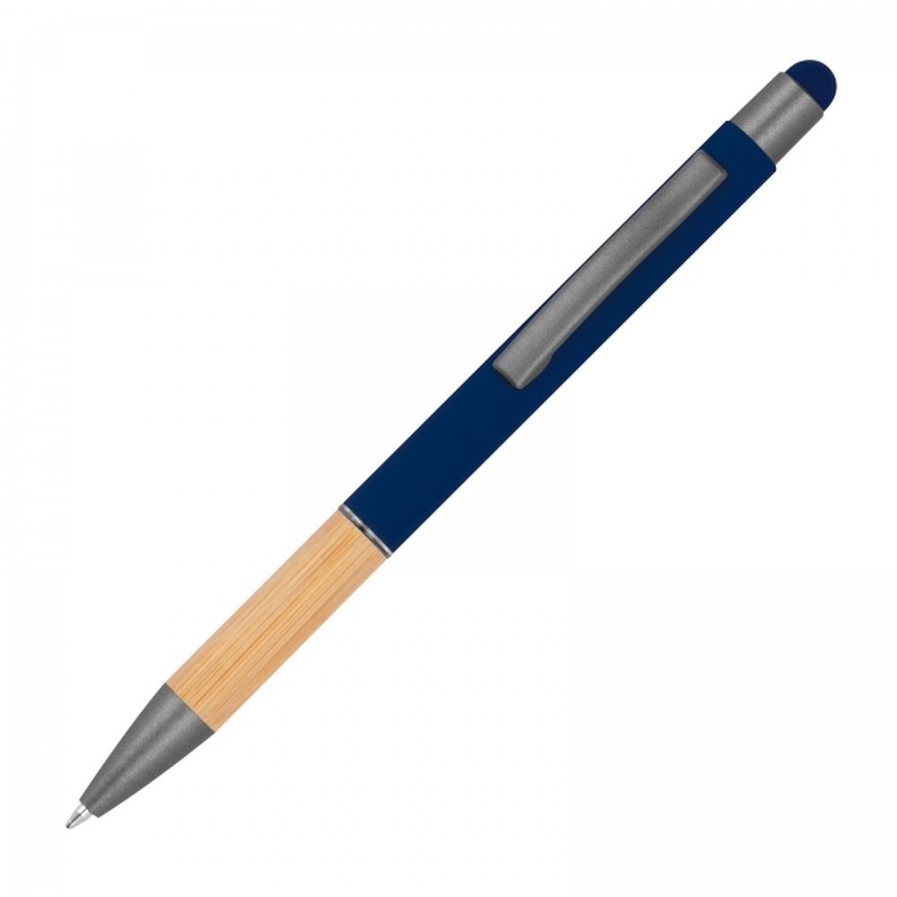 Metal soft touch touch pen BRYGIDA navy blue