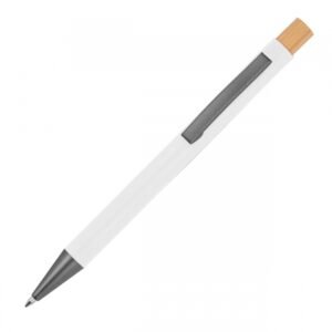 Pen made of recycled aluminium ROSARIO white
