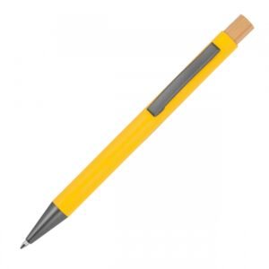 Pen made of recycled aluminium ROSARIO yellow