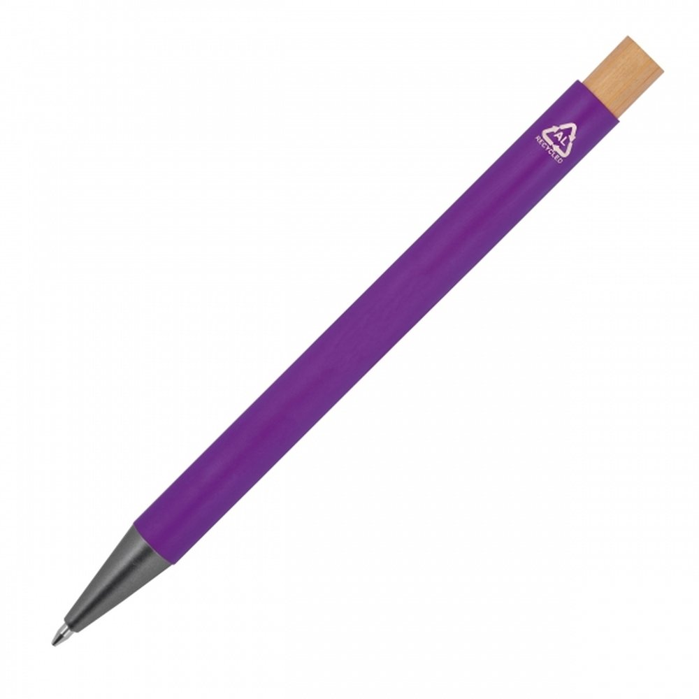 Pen made of recycled aluminium ROSARIO violet - Image 4