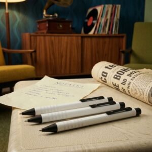 Metal pen EVERETT white