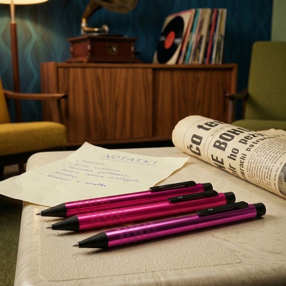 Metal pen EVERETT pink