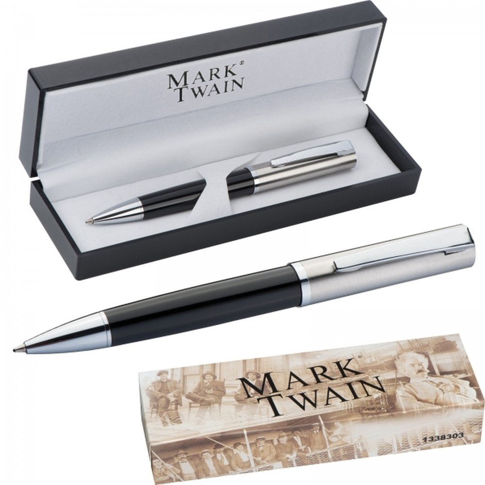 Metal pen Mark Twain LORENZ black - Image 2