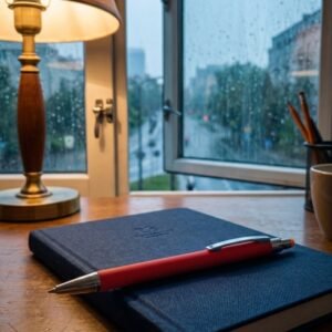 Metal soft touch touch pen PAULA red