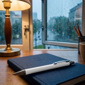 Metal soft touch touch pen PAULA white