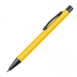 Plastic pen MIKOLAJ yellow