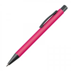 Plastic pen MIKOLAJ pink