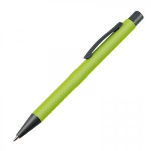 Plastic pen MIKOLAJ light green