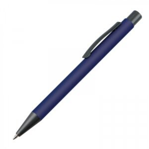 Plastic pen MIKOLAJ navy blue