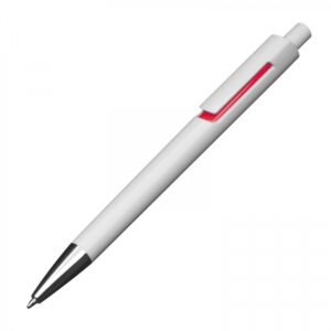 Plastic pen DEAN red
