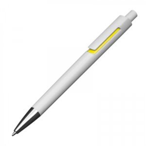Plastic pen DEAN yellow