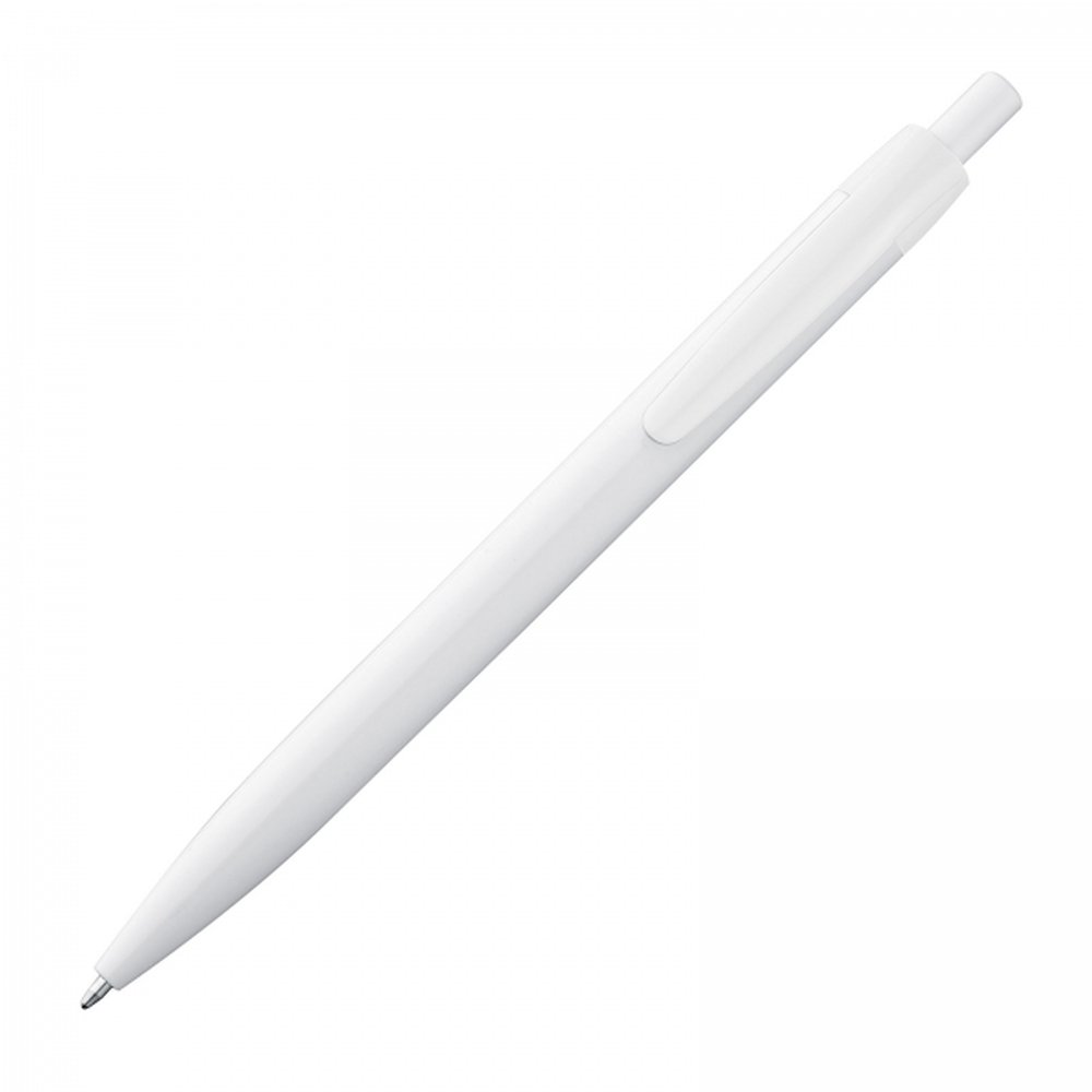 Plastic pen BERTA white - Image 3