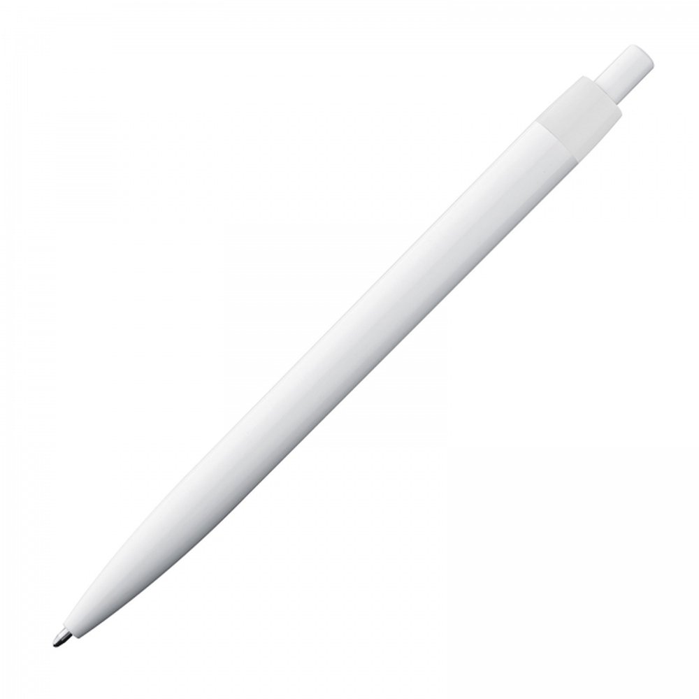 Plastic pen BERTA white - Image 4