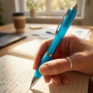 Plastic pen MELISSA turquoise