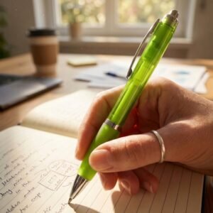 Plastic pen MELISSA light green