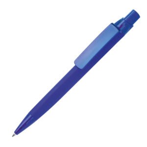 Soft-touch plastic pen ORLANDO blue
