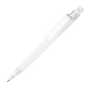 Soft-touch plastic pen ORLANDO white