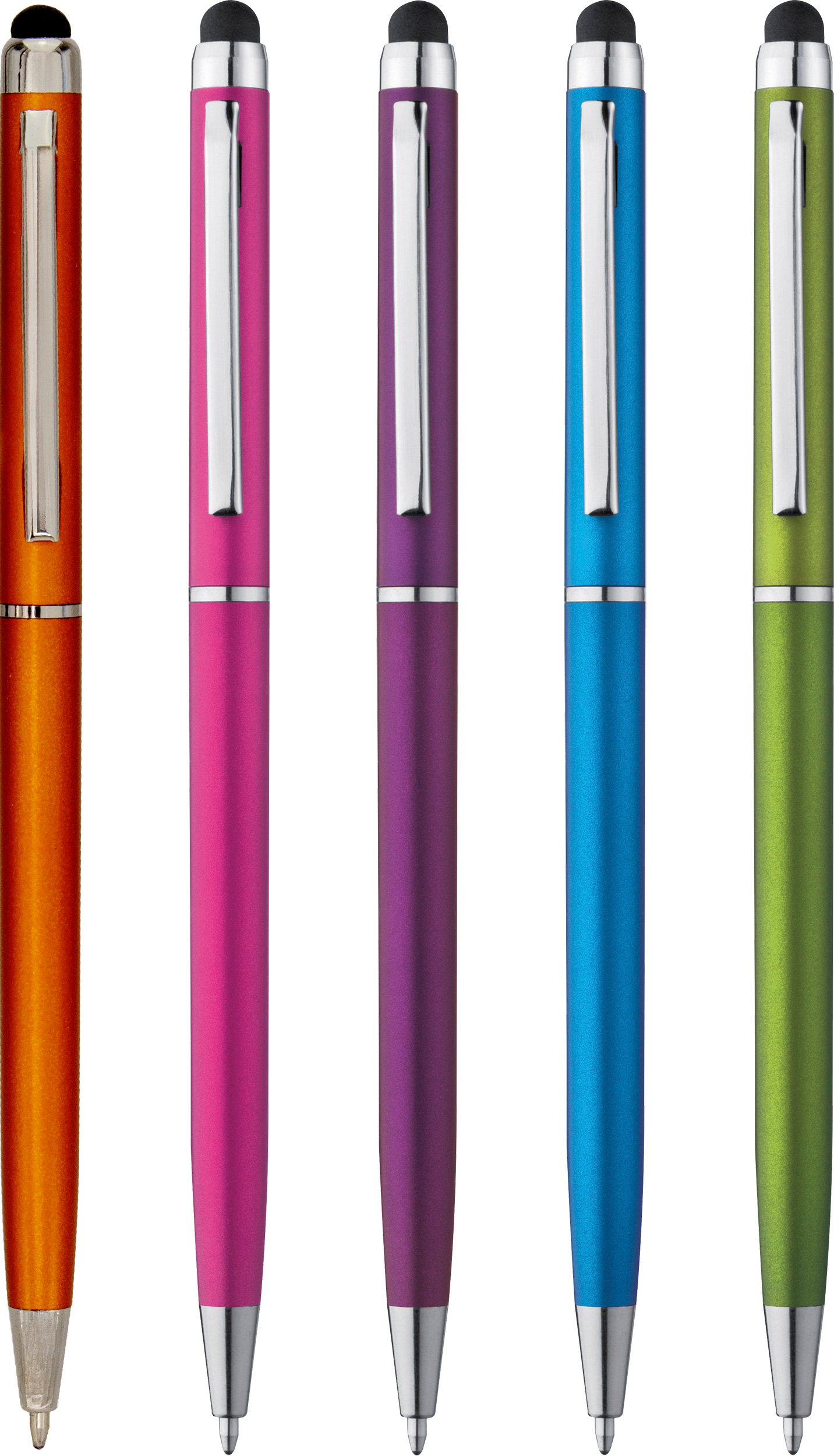 Plastic touch pen KIMBERLY orange - Image 5