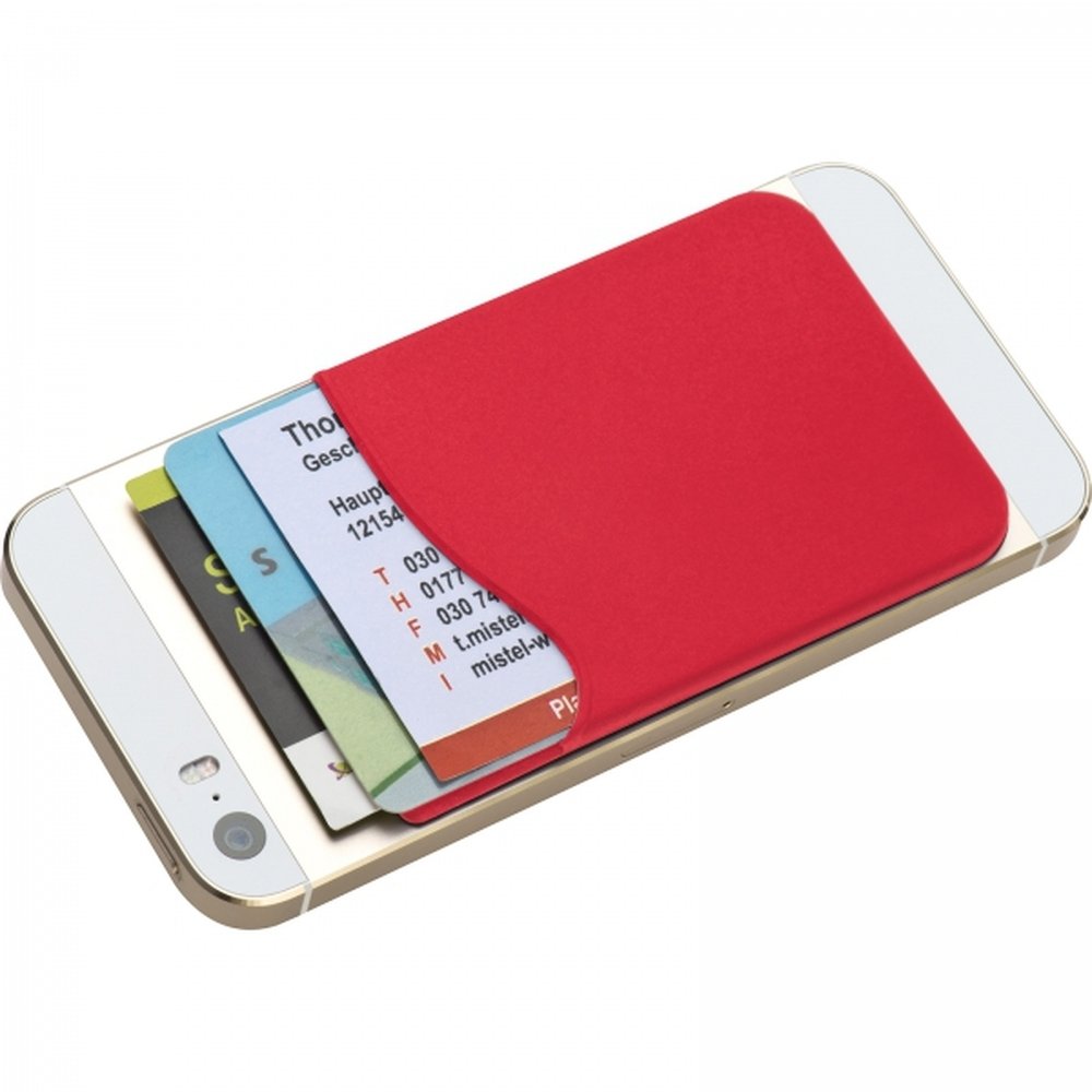Smartphone card holder WILHELMINE red - Image 2