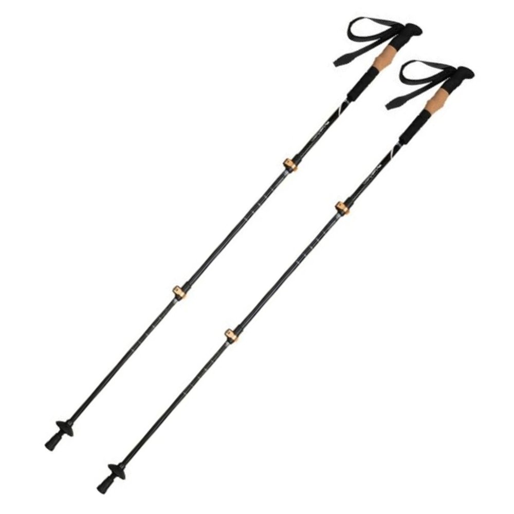 Trekking poles DENALI Schwarzwolf black
