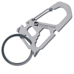 Multifunctional keychain ANTISANA Schwarzwolf grey
