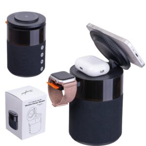 Bluetooth speaker with wireless charger Ferraghini RILEY black