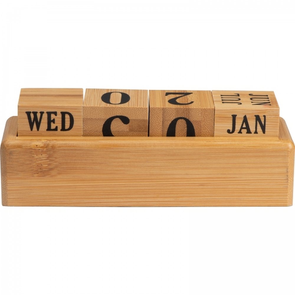Bamboo perpetual calendar ANNABELLE beige - Image 5