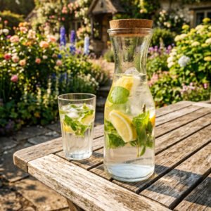 Glass carafe 1000 ml NIKODYM transparent