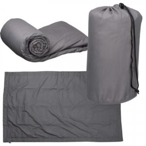 Travel blanket CrisMa CAROL dark grey