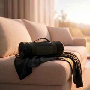 Polar fleece blanket 170 g/m² GIANFRANCO black