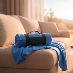 Polar fleece blanket 170 g/m² GIANFRANCO blue
