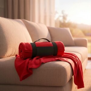 Polar fleece blanket 170 g/m² GIANFRANCO red