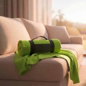 Polar fleece blanket 170 g/m² GIANFRANCO light green