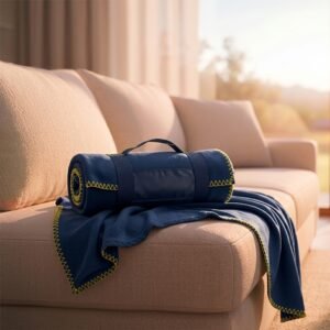 Polar fleece blanket 170 g/m² GIANFRANCO navy blue