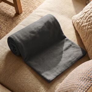 RPET fleece blanket GIULIANA dark grey