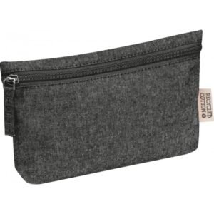 Cosmetic bag made of recycled cotton 180g/m2 HARRY black