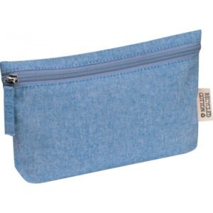 Cosmetic bag made of recycled cotton 180g/m2 HARRY blue