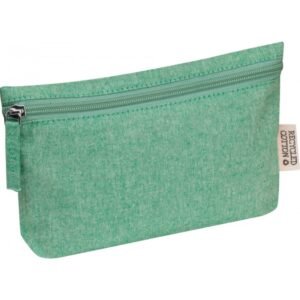 Cosmetic bag made of recycled cotton 180g/m2 HARRY green