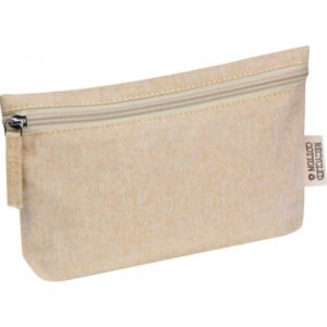 Cosmetic bag made of recycled cotton 180g/m2 HARRY beige