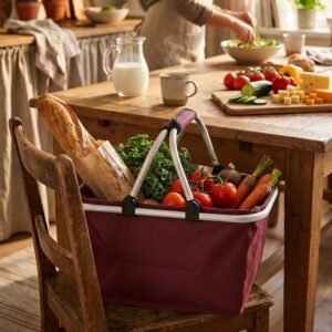 Shopping basket CHERYL red