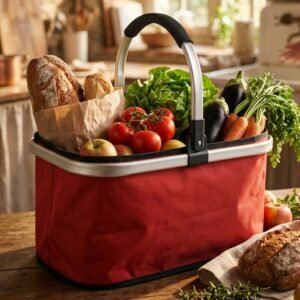 Shopping basket PATRICIO red