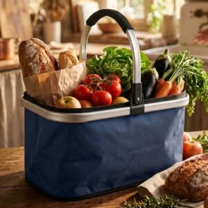 Shopping basket PATRICIO navy blue