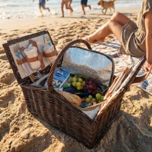 Picnic basket for 2 people LORENZA brown