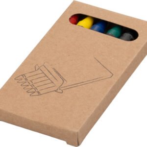 6 wax crayons AGOSTINO multi-colour