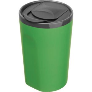Ceramic soft-touch mug 400 ml TOMAS green
