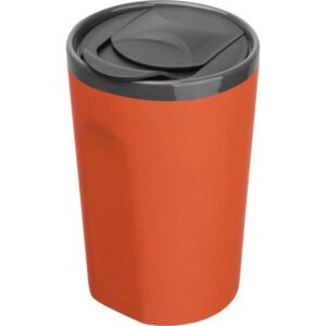 Ceramic soft-touch mug 400 ml TOMAS orange