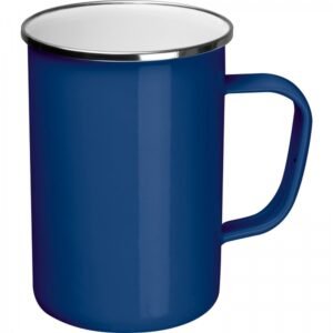 Enamel metal mug 550 ml GENE blue