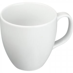 Porcelain mug 400 ml DANIELLE white